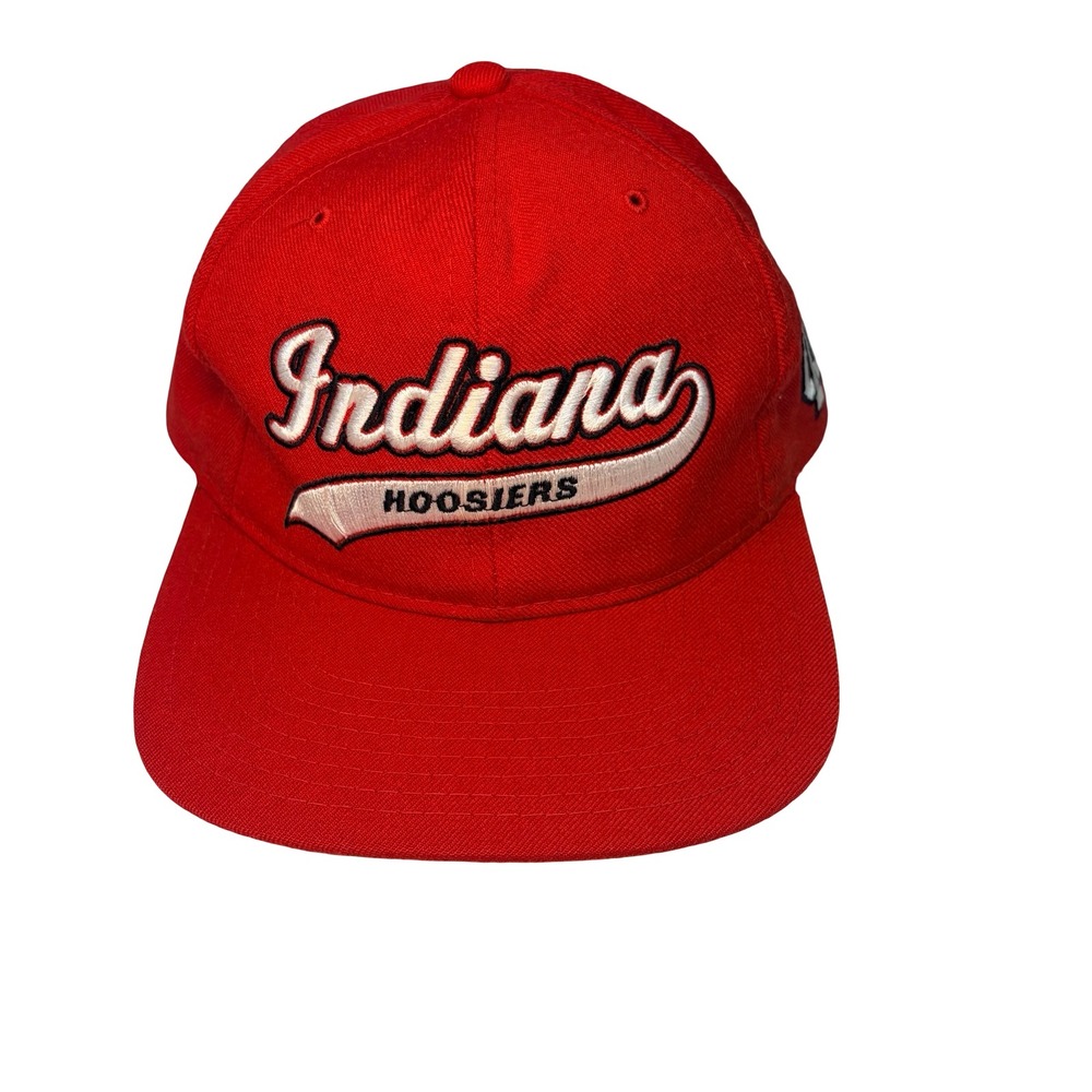 Vintage Starter‎ Indiana Hoosiers 1990s Red Wool Snapback Hat Vintage NCAA Cap